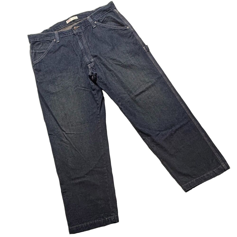 Levi's Signature Carpenter Workwear Jeans Men’s Grunge Baggy Dark Wash W40xL30
